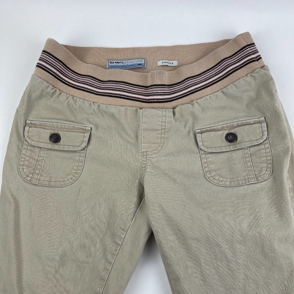 Old Navy Maternity Pants Womens Small Stretch Khaki Pockets - Picture 4 of 12